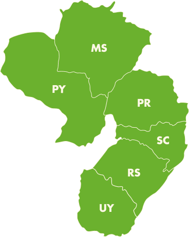 Mapa de atuação Supremo Insumos
